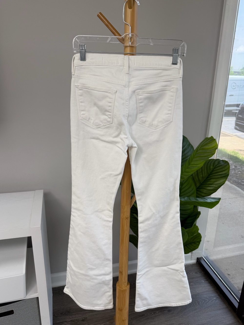 Frame Denim Le High Flare White Jeans Sz 25 - Picture 4 of 7